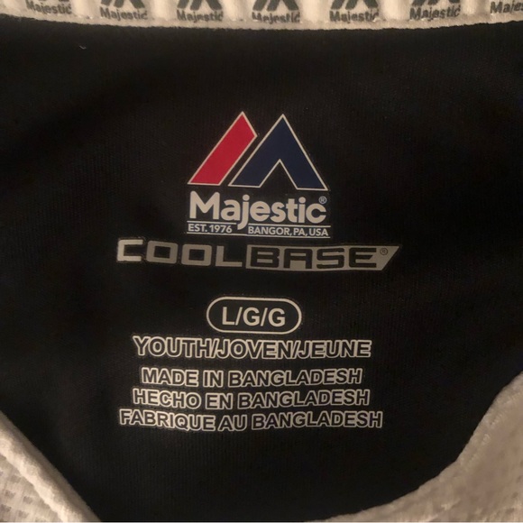 Majestic Chicago White Sox Youth Cool-Base 2 Button Jersey MLB Black - Picture 3 of 5